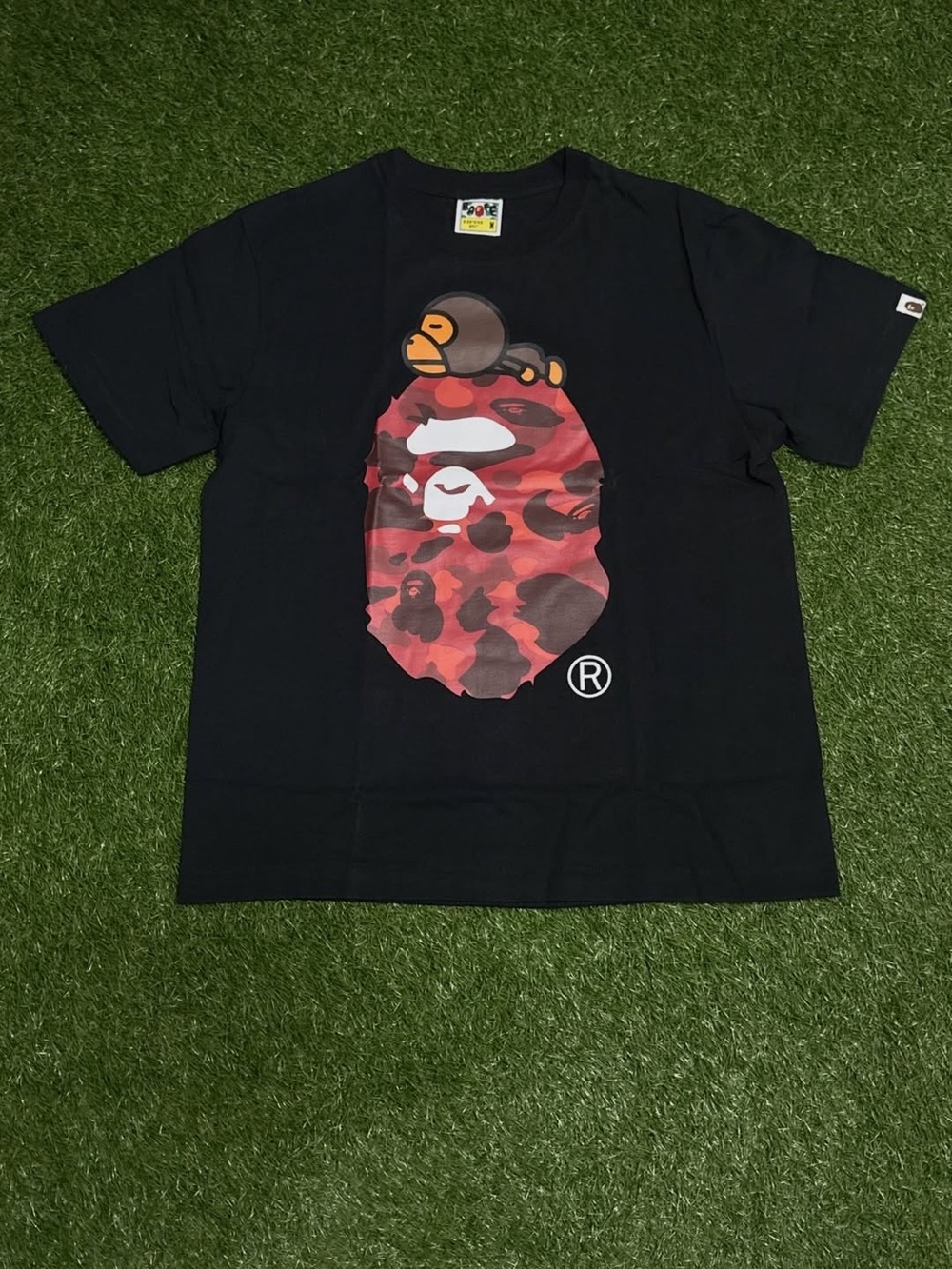 Baby Mino On Red Bape Tee